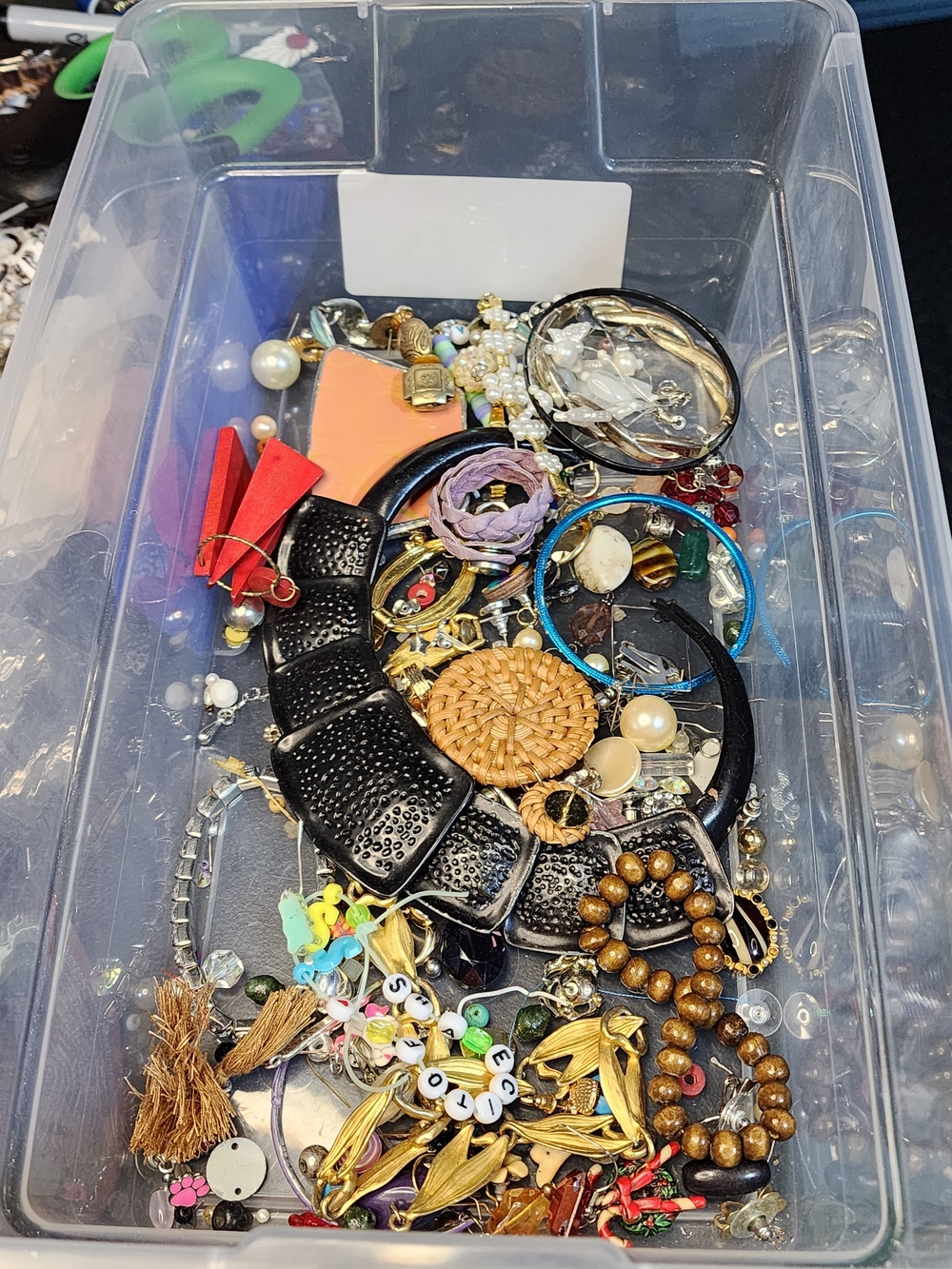 1lb Mixed Fashion Jewelry Lot - For Crafting may or may not have matches